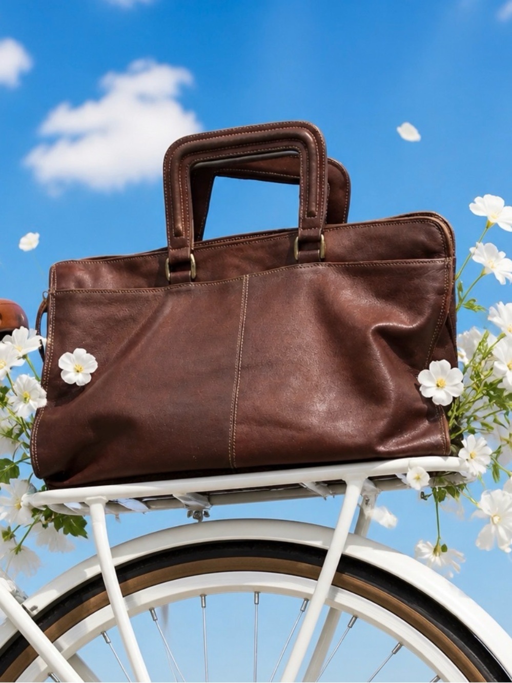 Men's Brown Leather Briefcase - Professional Everyday Carry